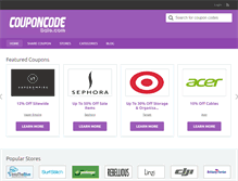Tablet Screenshot of couponcodesale.com
